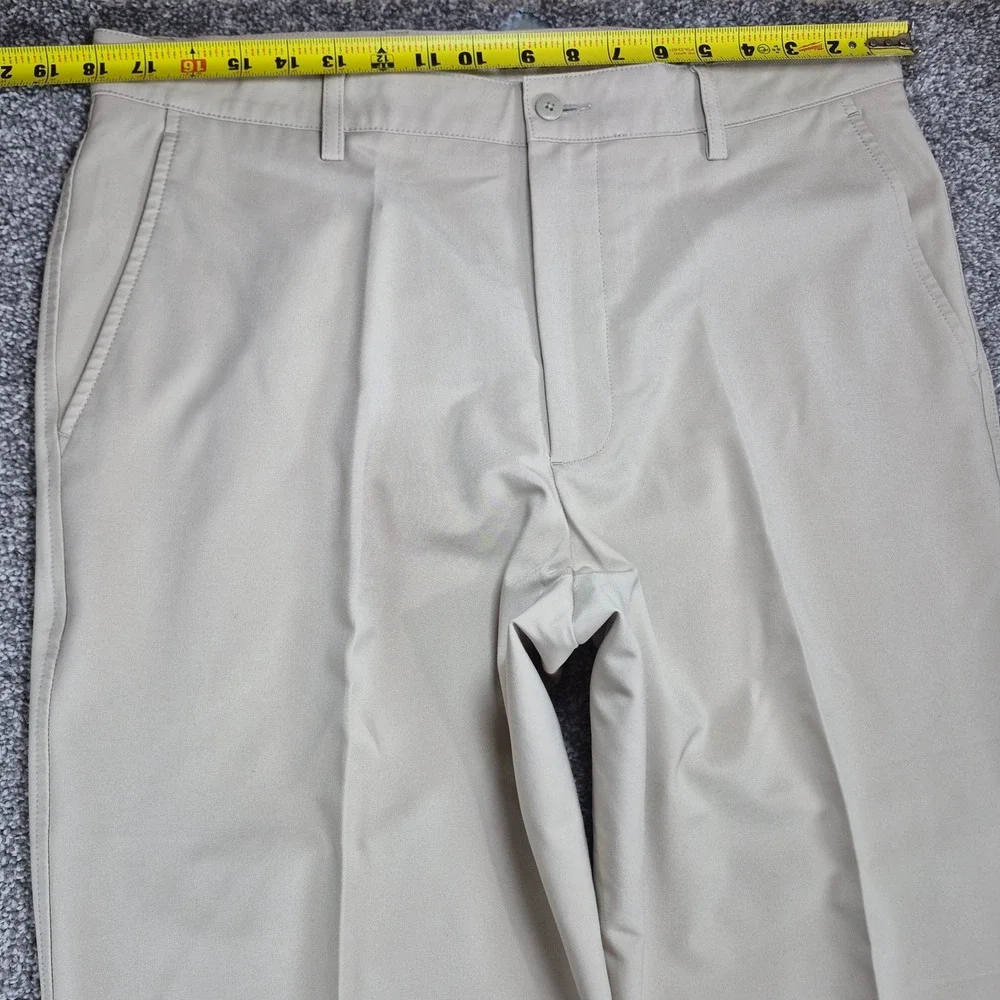 FootJoy Golf Pants‎ Mens 36x34 Tan Flat Front Performance Stretch Athletic